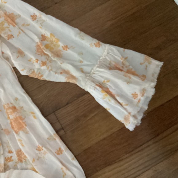 Free People Floral Ruffle Women's Top - Picture 5 of 7